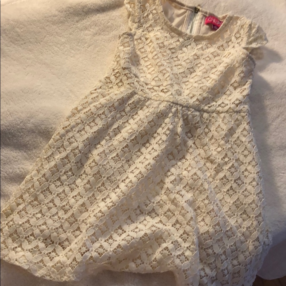 Little girls off white lace dress 3T